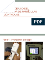 Manual de Uso Del Contador de Partículas LightHouse