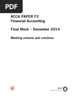 ACCA F3 Financial Accounting Mock Exam | PDF | Debits And Credits | Revenue