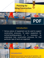 Planning For Building Construction Planning For Building Construction