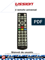 Vdocuments - MX Control Remoto Universal Fussion Acustic Antes de Utilizar El Control Remoto Universal