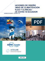 Recomendaciones Diseno Sistemas Climatizacion Emergencia Covid 19 Ecuador