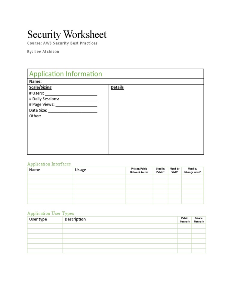 002 Security Worksheet | PDF | Denial Of Service Attack | Domain Name ...