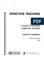 Effective Teaching: A Guide For Educating Healthcare Providers