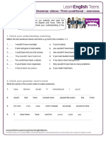 Third Conditional Exercises