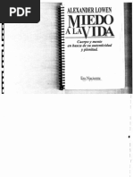 Miedo a La Vida. Alexander Lowen