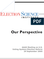 Election Science Institute (ESI) Presentation To AAAS