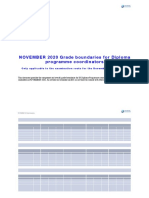 NOVEMBER 2020 Grade Boundaries For Diploma Programme Coordinators