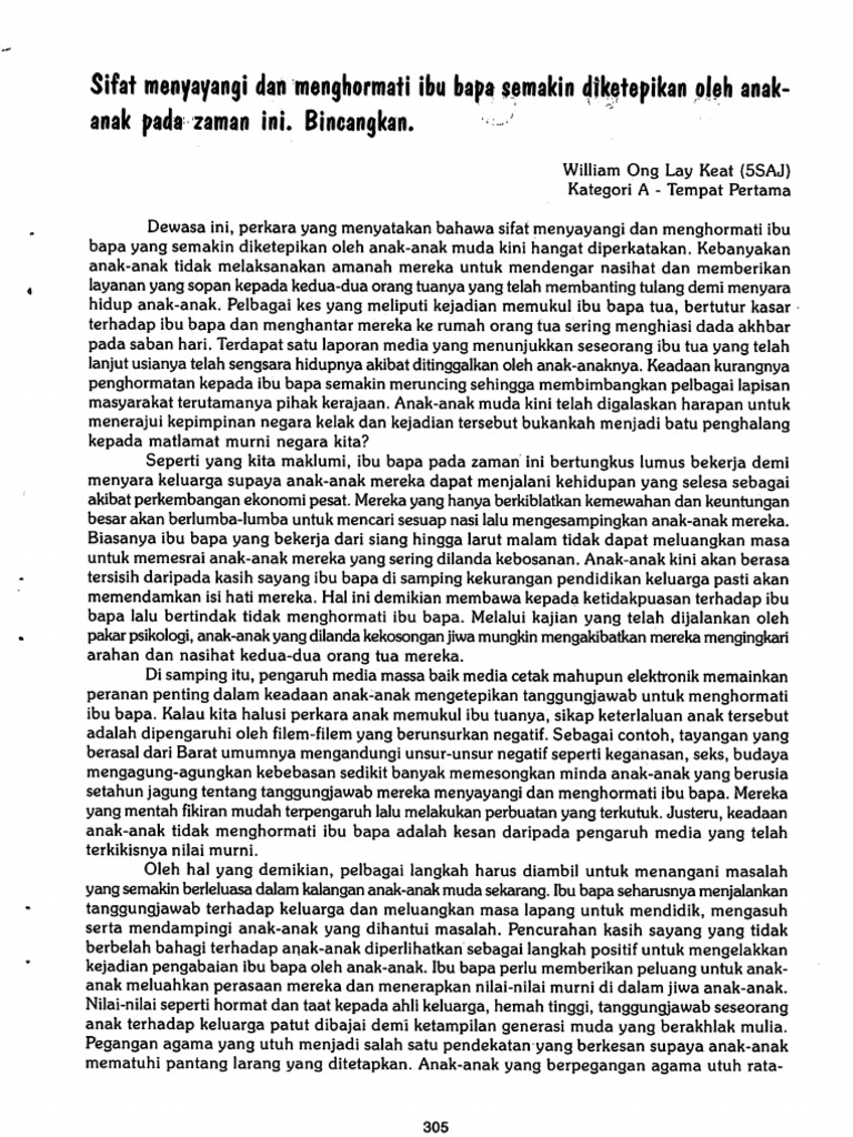 Karangan By William Ong Lay Keat Pdf