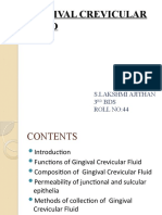 Gingival Crevicular Fluid Composition and Clinical Significance