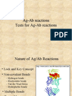 Ag-Ab Reactions Tests For Ag-Ab Reactions