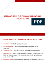 Approaches in The Study of Vernacular Architecture