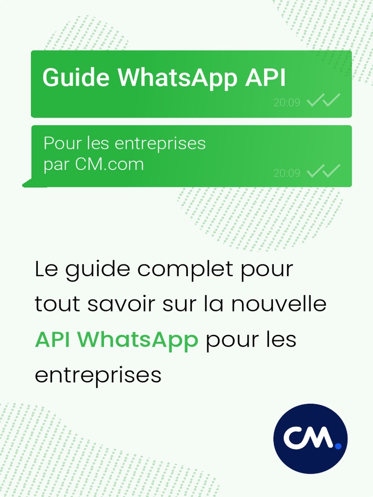 Guide Whatsapp Api CM | PDF | Expérience client | Application