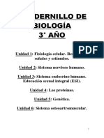 Cuadernillo Teórico de Biología 3° Año