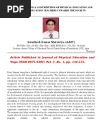Download DEFINING THE ROLE  CONTRIBUTION OF PHYSICAL EDUCATION AND PHYSICAL EDUCATION TEACHERS TOWARDS THE SOCIETY by Dr Awadhesh Kumar Shirotriya SN51718694 doc pdf