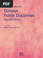 Chantal Mouffe - Dünyayı Politik Düşünmek 2015