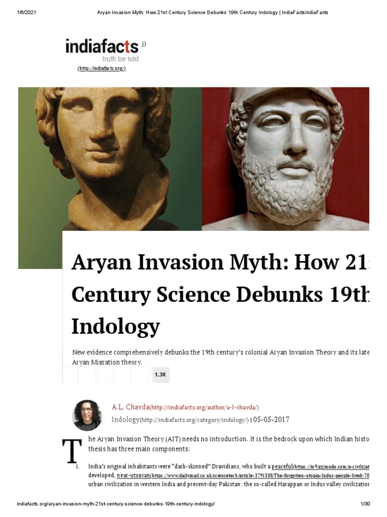 Debunking the Aryan Invasion Myth | PDF