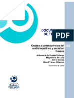 Causas y consecuencias del conflicto político y social en Oaxaca
