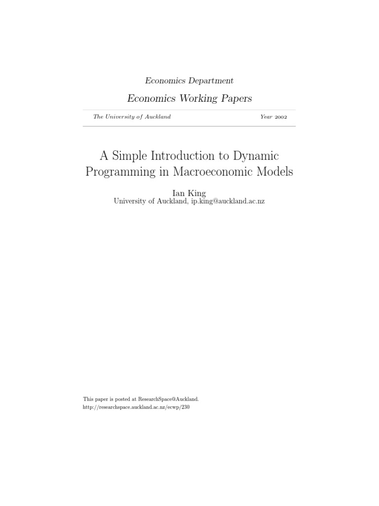 Dynamic Optimization | PDF