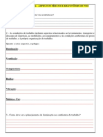 Atividades Aspectos Físicos e Ergonômicos Nos Postos de Trabalho