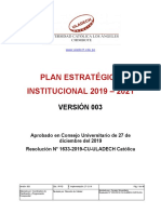 Plan Estrategico Institucional 2019 2021 v003