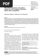 Kinematics, Dynamics, and Control System of A New 5-Degree-Of-Freedom Hybrid Robot Manipulator