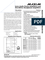 Datasheet Maxis Amplificador de Audio