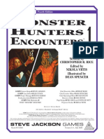 GURPS 4th - Monster Hunters Encounters 1