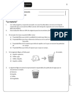 Prueba 4° La Materia