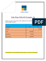 Tally Prime With GST Example - 01