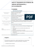 Examen_ [AAB02] Cuestionario 2_ Caracterice los Criterios de Evaluación, Indicadores de Evaluación y Orientaciones para la evaluación