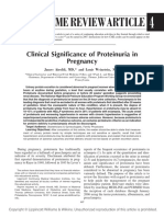 Clinical Significance of Proteinuria in Pregnancy