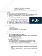 I. Objectives:: A. Preliminary Activities