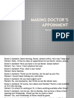 Making Doctor's Appoinment