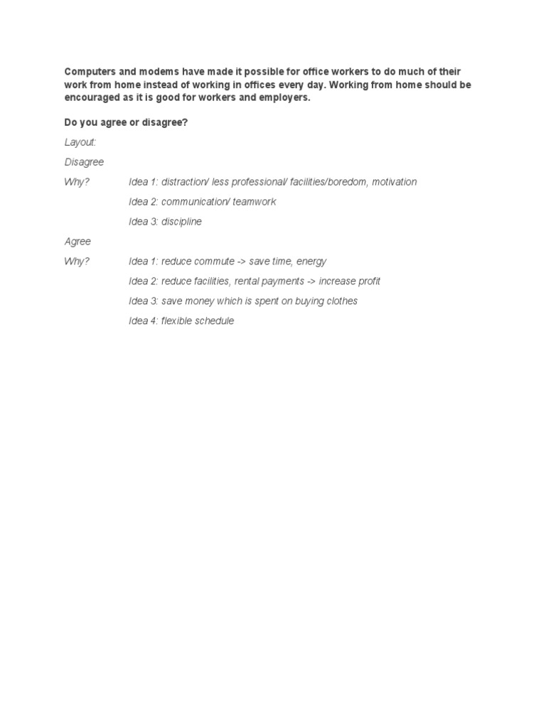 Computers and Modems Have Made It Possible For Office Workers To Do