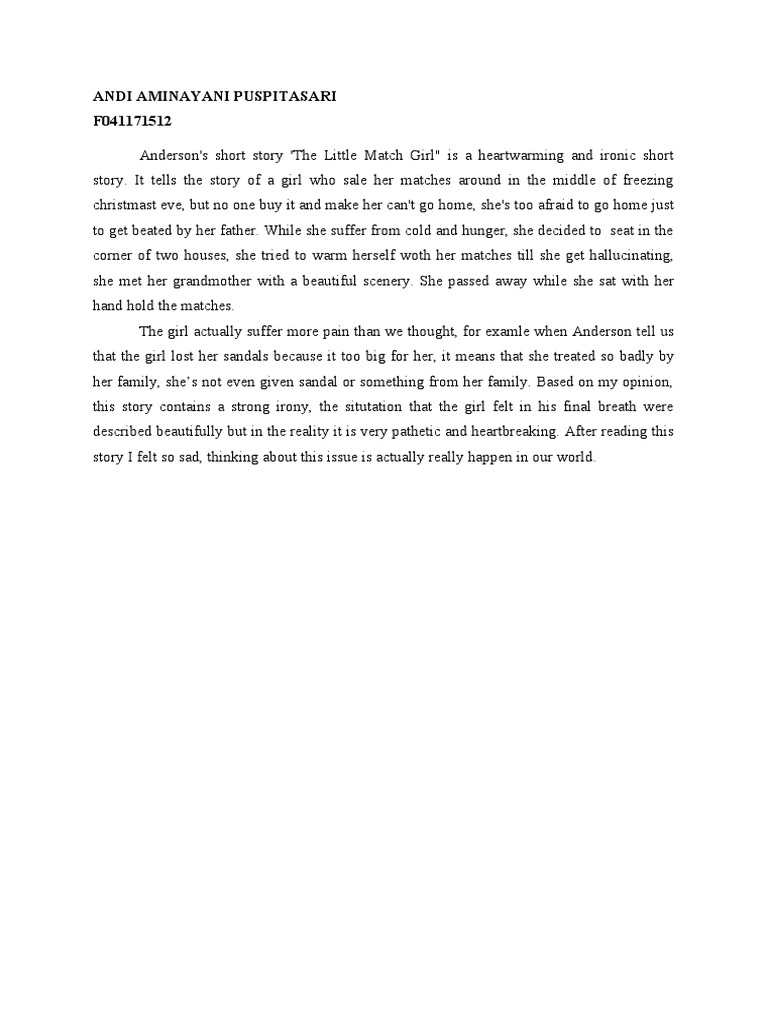 The Little Match Girl PDF