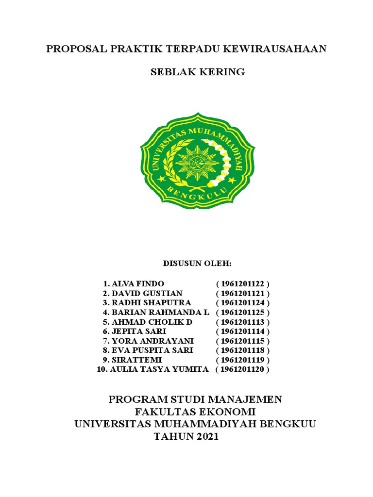 Proposal Usaha Seblak Kering | PDF | Bisnis | Seni