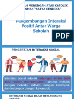 Pengembangan Interaksi Positif Antar Warga Sekolah