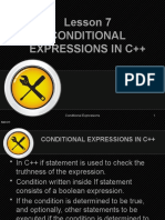 Conditional Statements in C++