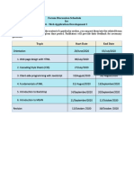 Forum Discussion Schedule IT2406 - 2020