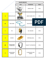 Lista de Equipo de Rescate