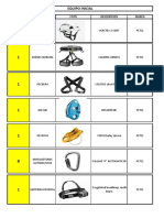 Lista de Equipo Montaña Normal