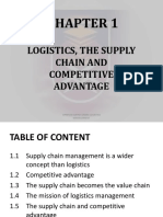 CHAPTER 1 - Logistics The Supply Chain and Competitive Advantage