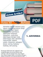 Kelas XII Bahasa Indonesia: Adverbia dan Kosakata