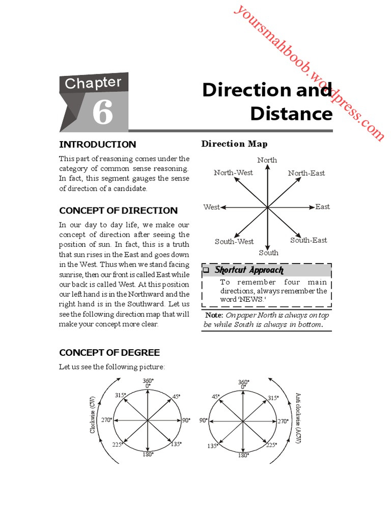Direction and Distance Tips and Tricks | PDF | Angle | Shadow