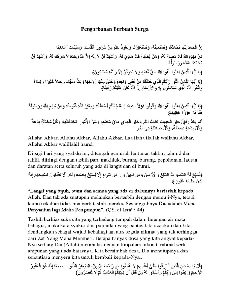 Khutbah Idul Adha PDF