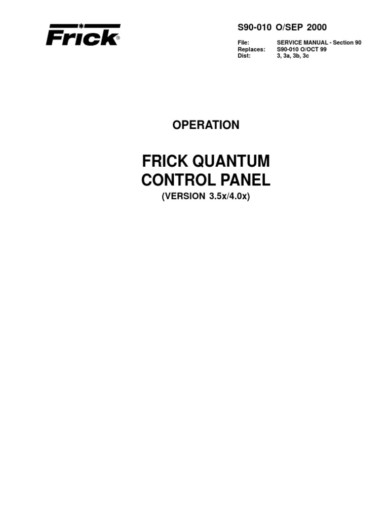 Frick Quantum Control Panel Operation PDF Icon