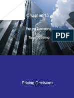 Pricing Decisions and Target Costing