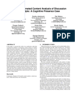 Towards Automated Content Analysis of Di