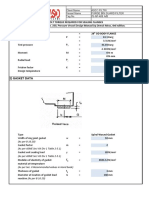 1) Design Data: Ref: Procedure No. 3-4 Pg. No. 169, Pressure Vessel Design Manual by Dennis Moss, 4rd Edition