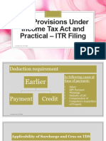 TDS Provisions Under Income Tax Act and Practical
